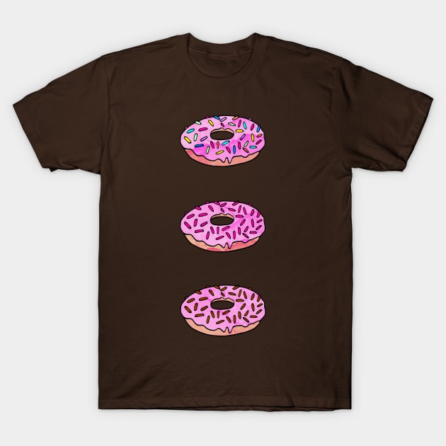 Pink Donuts T-Shirt by Olooriel